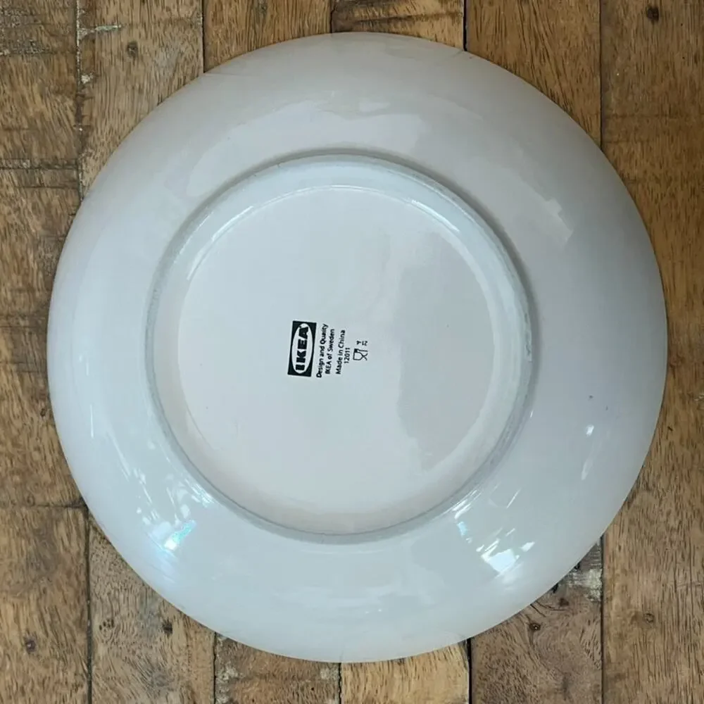 IKEA Off White Porcelain Serving Bowls 9